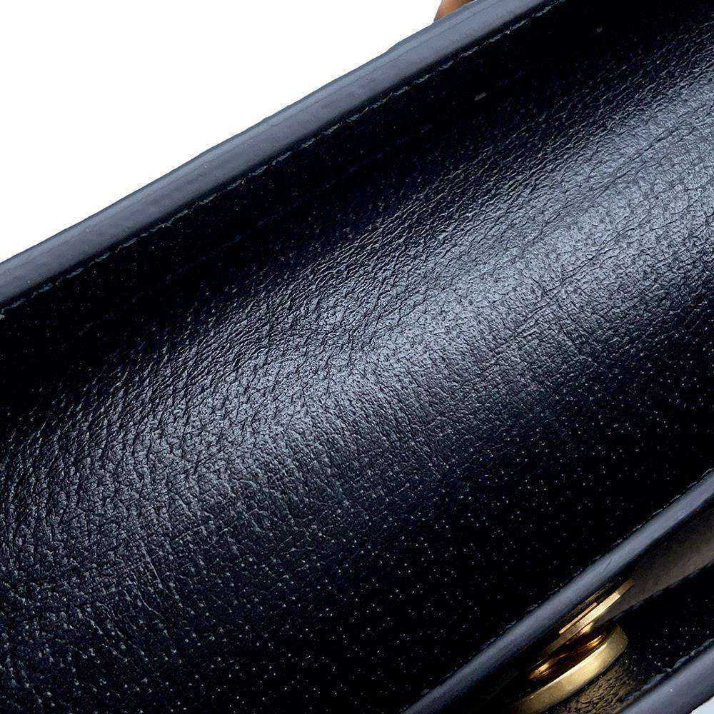 Gucci Diana Bamboo Leather Tote Bag Black - Picture 11 of 13